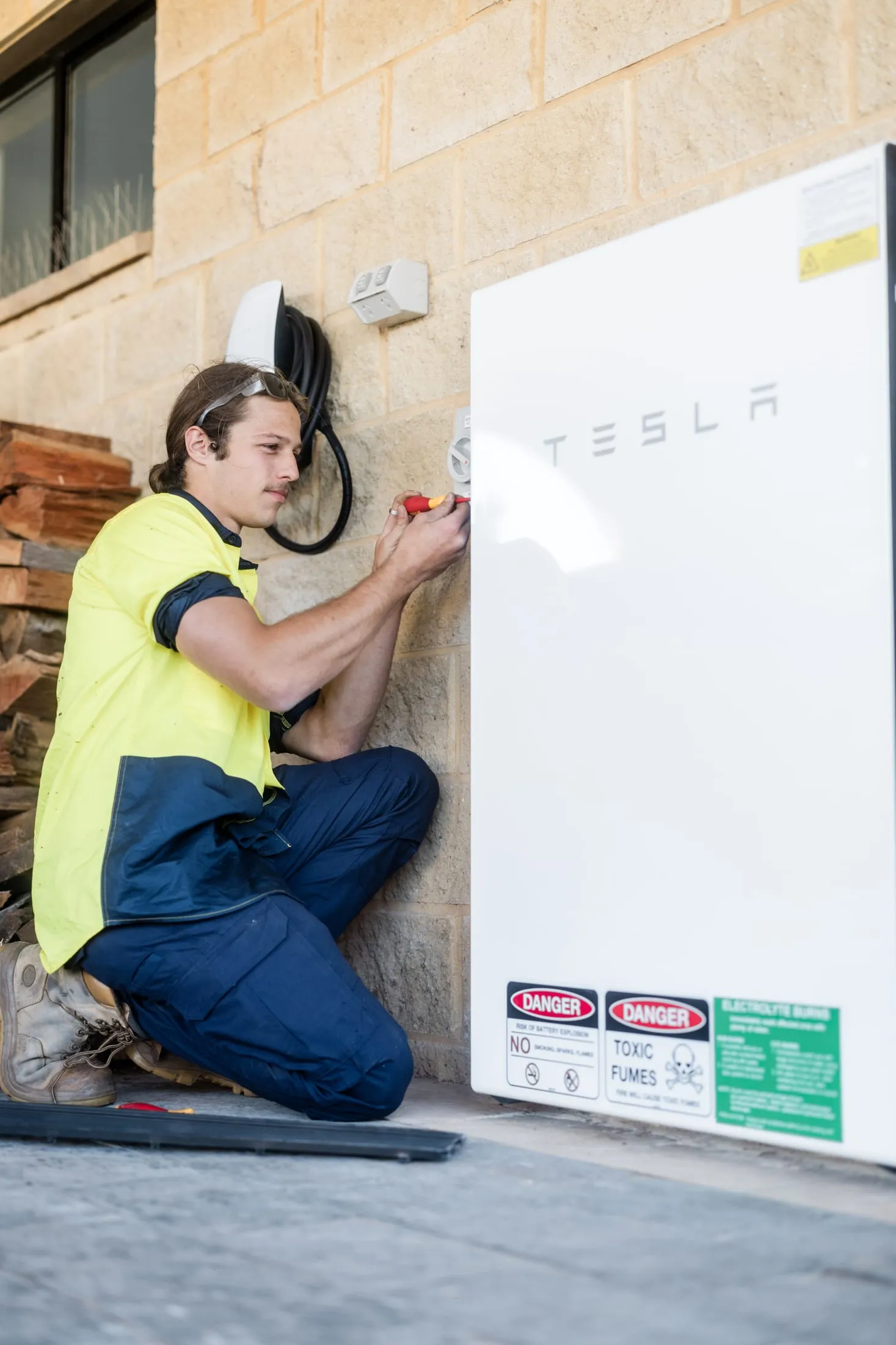 Batteries, installed properly